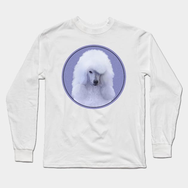 Standard Poodle White Long Sleeve T-Shirt by Alpen Designs